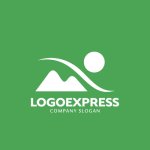 画像4: 山と太陽、川が織りなす自然のハーモニーロゴ (4)