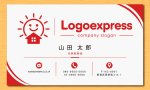 画像17: 笑顔の太陽と家の温かいコミュニティロゴ (17)