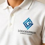 画像14: 幾何学的な「GG」の連結・先進的ロゴ (14)