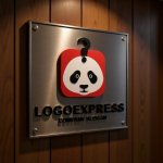 画像5: 疑問を持つパンダの知的・クリエイティブロゴ (5)