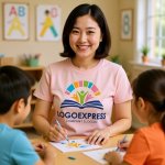 画像5: 本と人型、虹が織りなす学びのコミュニティロゴ (5)