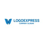 画像2: W字の立体的で先進的な連結ロゴ (2)