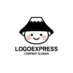 画像3: 富士山帽子と笑顔のキャラクターロゴ (3)