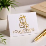 画像16: フレンドリーなドクターキャラクターロゴ (16)