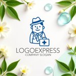 画像9: フレンドリーなドクターキャラクターロゴ (9)