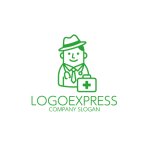 画像3: フレンドリーなドクターキャラクターロゴ (3)