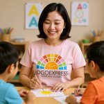 画像5: 虹色の太陽が輝く笑顔のサンライズロゴ (5)