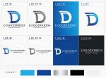 画像18: D字の流線形スピードロゴ (18)