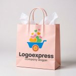 画像6: 愛を運ぶ手押し車のハッピーロゴ (6)