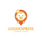 画像1: 笑顔のベビーピンロゴ (1)