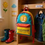 画像7: 太陽の下でハイタッチする子供たちのハッピーロゴ (7)