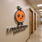 画像15: 笑顔のオレンジキャラクターロゴ (15)