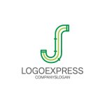 画像3: J字とパイプラインが融合したインフラ建築ロゴ (3)