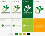 画像18: J字と葉が織りなす成長と自然のロゴ (18)