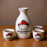 画像5: 寿司と家が融合したユニークなグルメロゴ (5)
