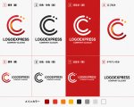画像18: C字と連なるドットの躍動的グラデーションロゴ (18)