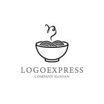 画像3: 温かい麺料理のロゴ (3)
