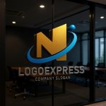 画像15: N字と軌道が融合した躍動的成長ロゴ (15)
