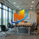画像9: N字と軌道が融合した躍動的成長ロゴ (9)