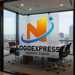 画像11: N字と軌道が融合した躍動的成長ロゴ (11)