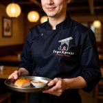画像13: 箸と家が融合したヌードル和食ロゴ (13)