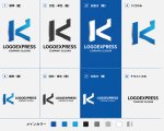 画像18: K字の立体的で先進的な連結ロゴ (18)