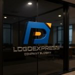 画像15: アルファベット「P」をモチーフにした先進的なロゴ (15)