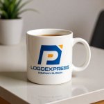 画像16: アルファベット「P」をモチーフにした先進的なロゴ (16)