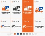 画像18: Pとトラックの配送ロゴ (18)