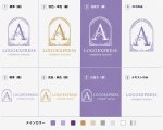 画像18: エレガントな装飾が美しいアルファベット「A」のロゴ (18)