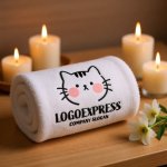 画像5: ほっぺがキュートな猫のイラストロゴ (5)