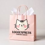 画像6: ほっぺがキュートな猫のイラストロゴ (6)