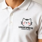 画像7: ほっぺがキュートな猫のイラストロゴ (7)