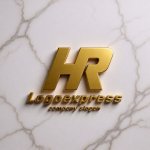 画像13: 先進的なアルファベット「HR」のロゴ (13)