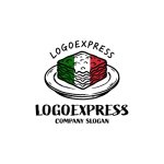 画像1: イタリアンカラーのラザニアが描かれた温かみのあるロゴ (1)