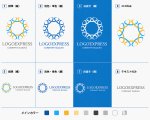 画像18: 調和と循環を表現した華やかな幾何学ロゴ (18)