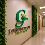 画像15: 植物の葉をあしらった「G」のナチュラルロゴ (15)