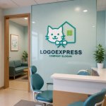 画像5: 猫と家をモチーフにした温かみのあるロゴ (5)