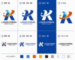 画像18: ダイナミックな軌道を描く「K」または「R」の先進的ロゴ (18)