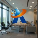 画像9: ダイナミックな軌道を描く「K」または「R」の先進的ロゴ (9)