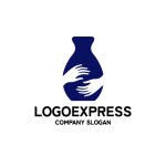 画像1: 日本酒と手が織りなす伝統のロゴ (1)