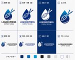 画像18: 鮮魚と滴をモチーフにした和食日本料理ロゴ (18)