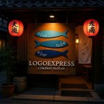 画像16: 三層に並ぶ魚のシンプルでモダンなロゴ (16)
