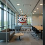 画像9: 水遊びを楽しむ可愛い柴犬のロゴ (9)