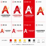 画像18: Aの文字に輝く星のロゴ (18)