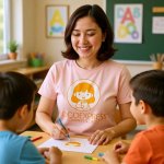 画像5: ドリンクを飲む女の子のキュートなロゴ (5)