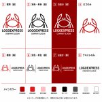 画像18: カニをモチーフにしたシンプルでスタイリッシュなロゴ (18)