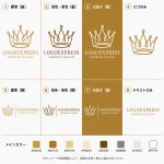 画像18: 一本の線で描かれた優雅な王冠のロゴ (18)