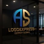 画像15: 洗練されたサークルスタイルの「AS」のロゴ (15)