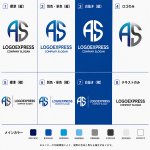 画像18: 洗練されたサークルスタイルの「AS」のロゴ (18)